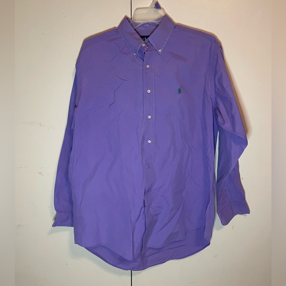 ralph lauren purple button down L